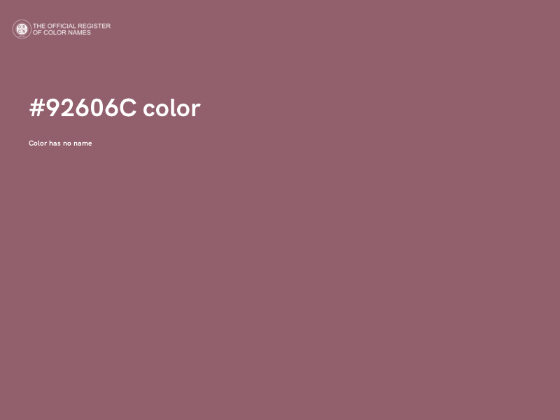 #92606C color image