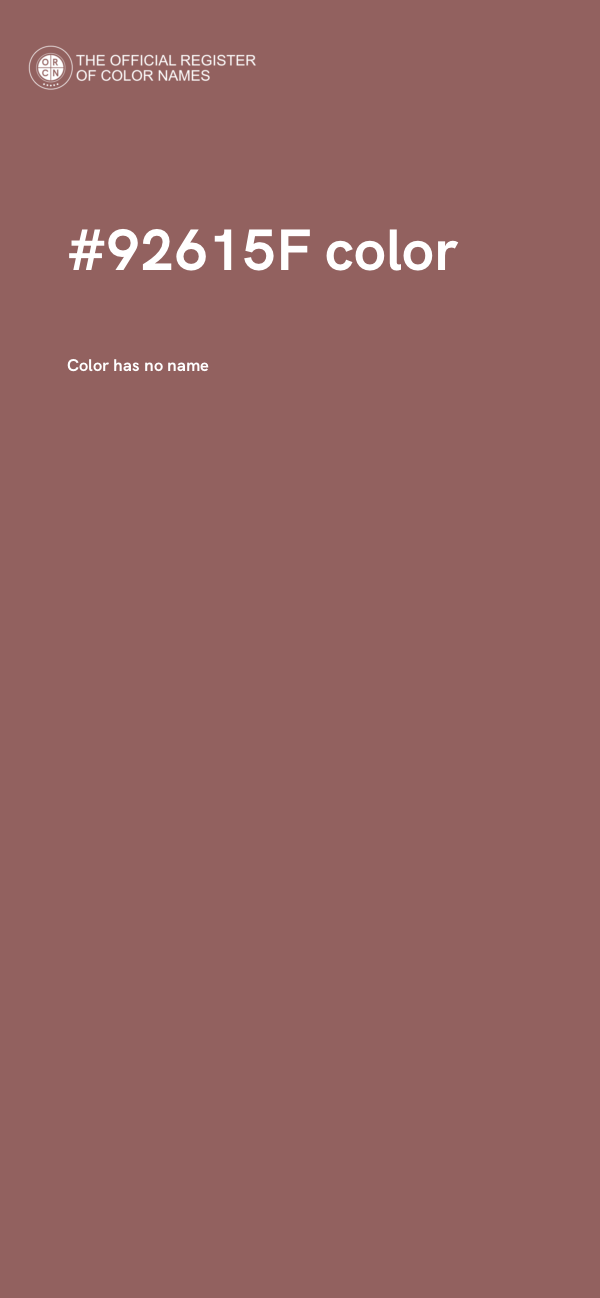 #92615F color image