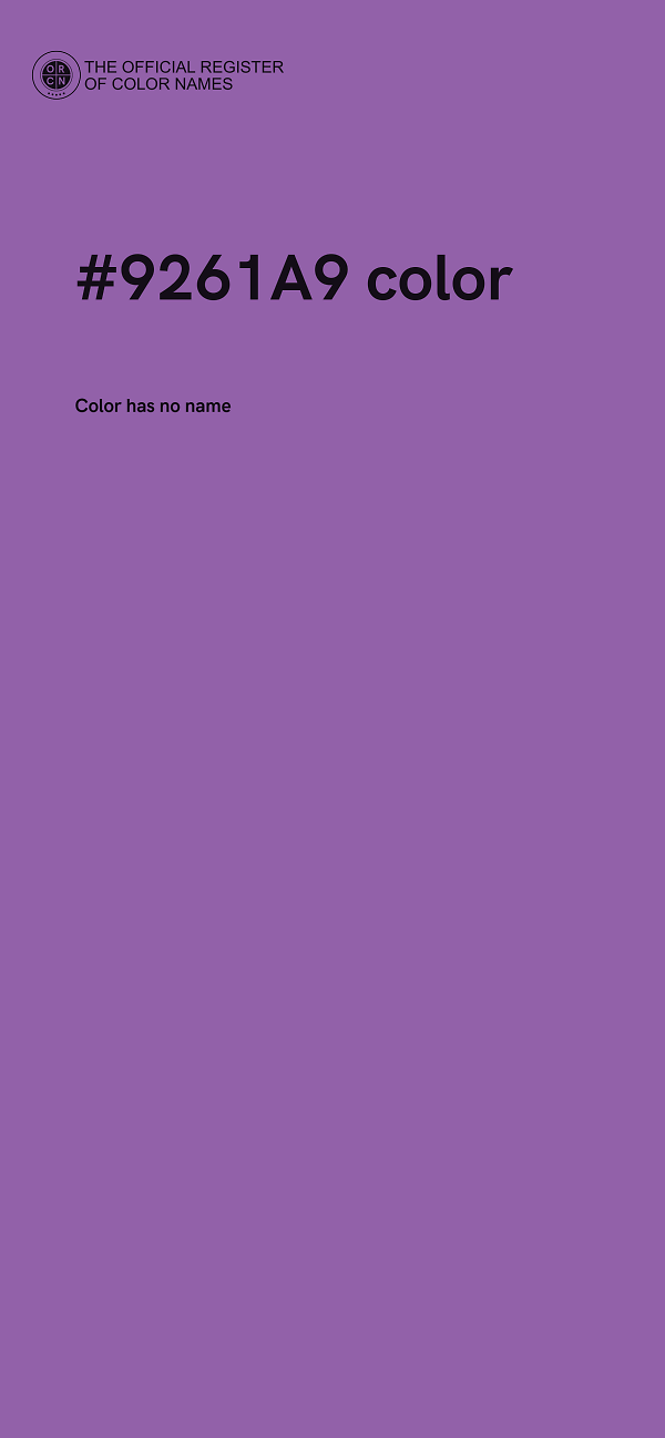 #9261A9 color image