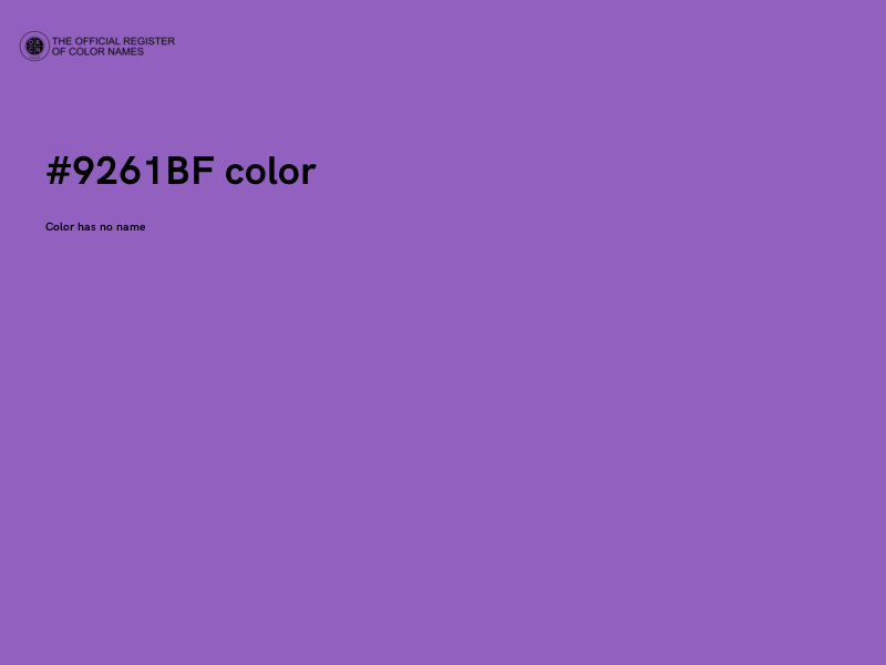#9261BF color image