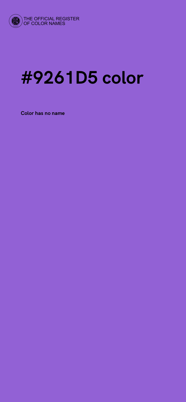 #9261D5 color image