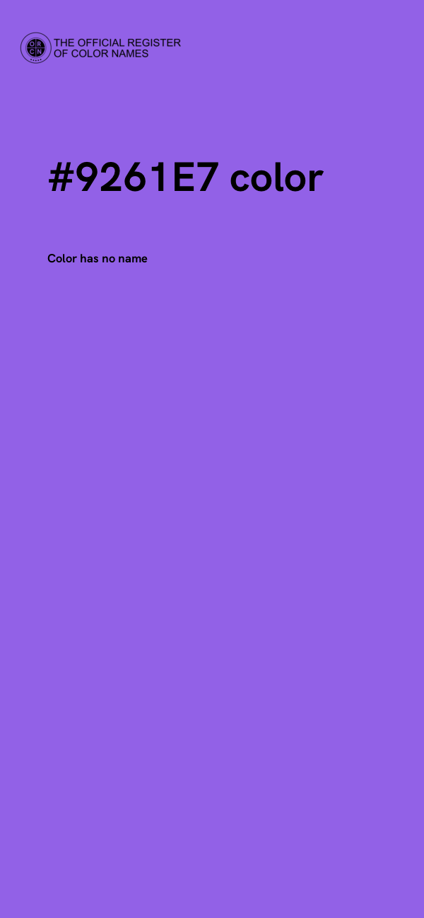 #9261E7 color image