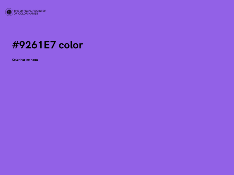 #9261E7 color image