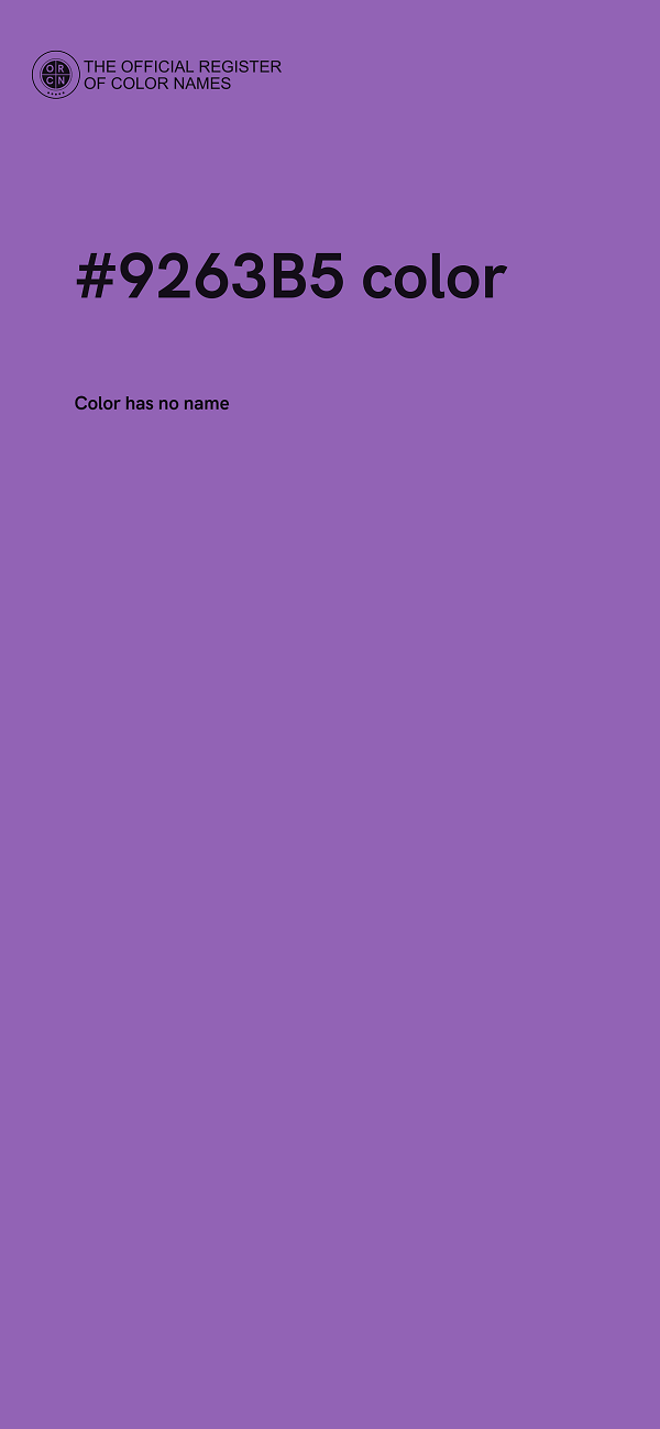 #9263B5 color image