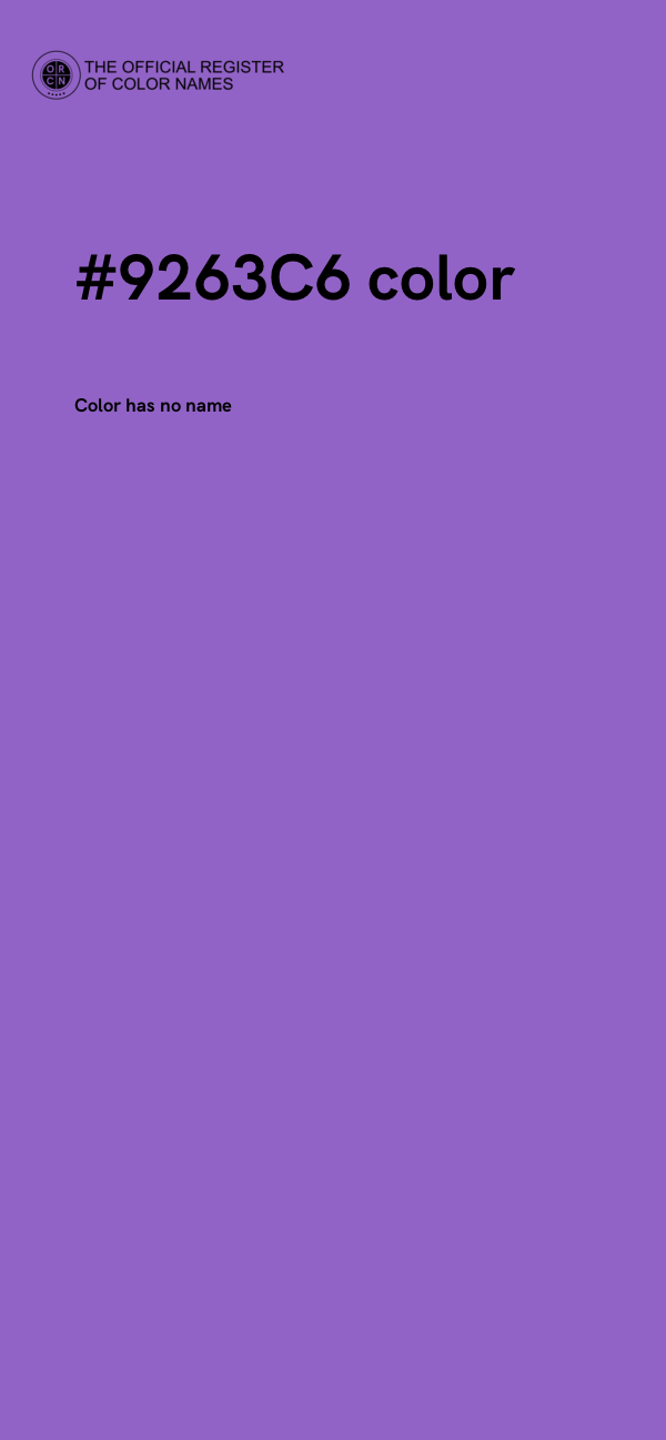 #9263C6 color image