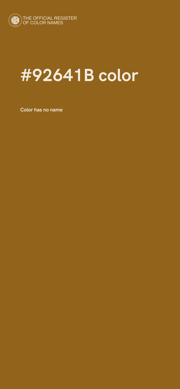 #92641B color image