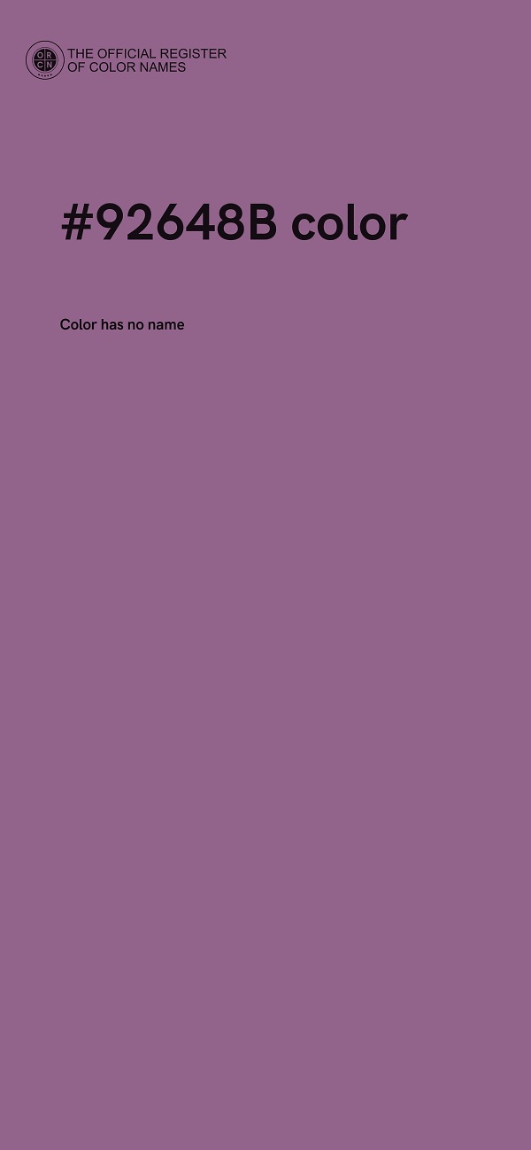 #92648B color image