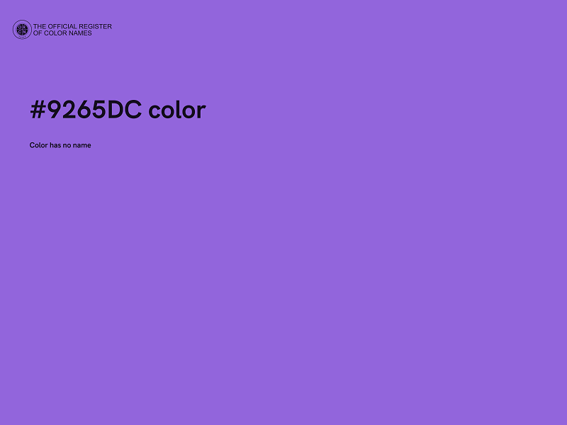#9265DC color image