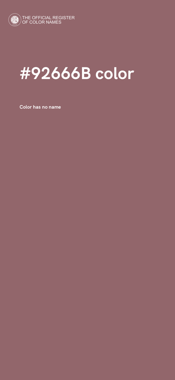 #92666B color image