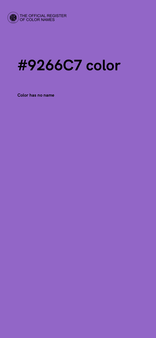 #9266C7 color image