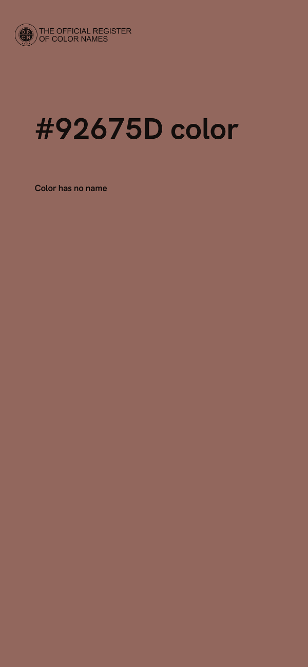 #92675D color image