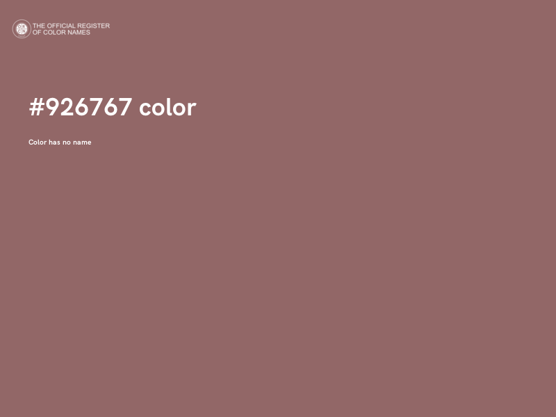 #926767 color image