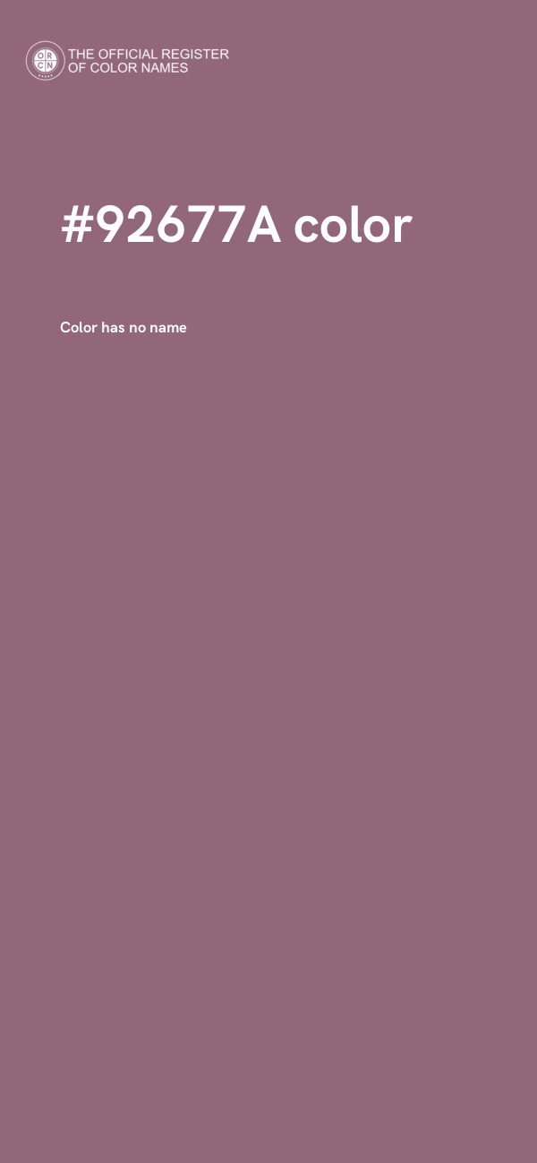 #92677A color image