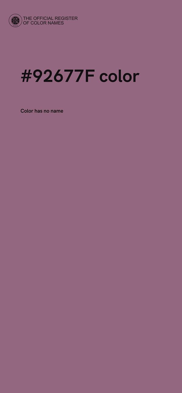 #92677F color image