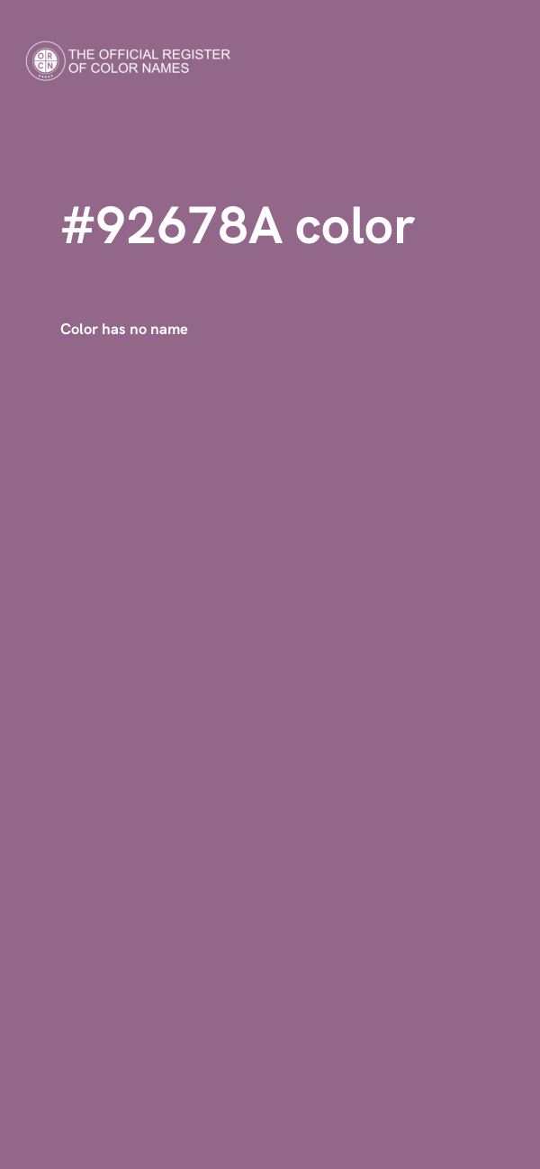 #92678A color image