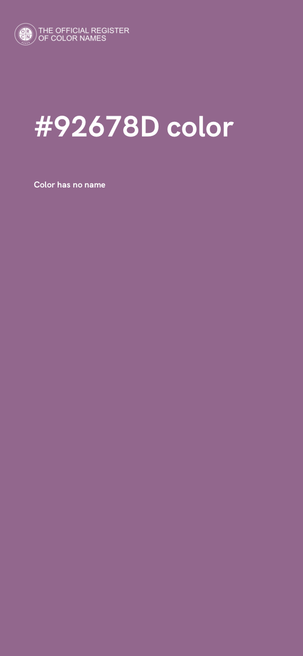 #92678D color image