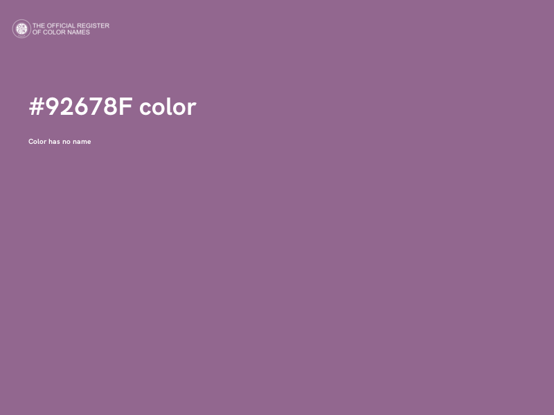 #92678F color image