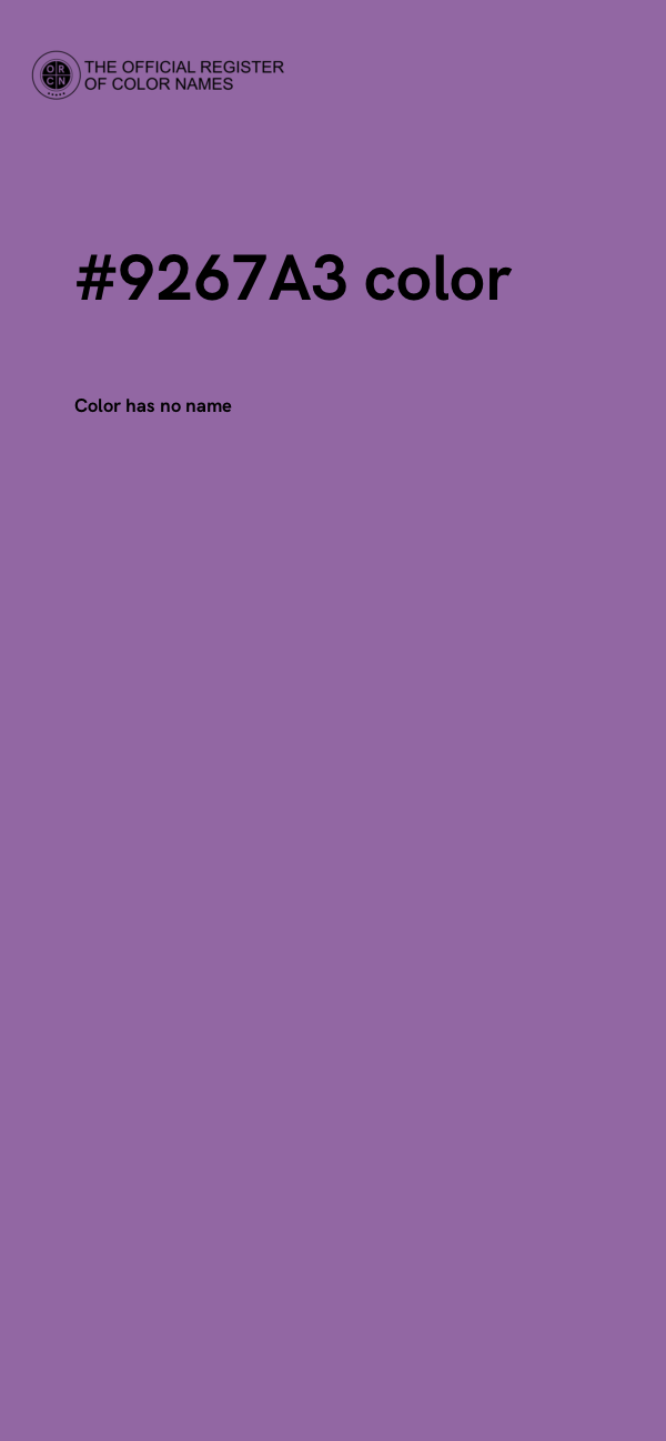 #9267A3 color image