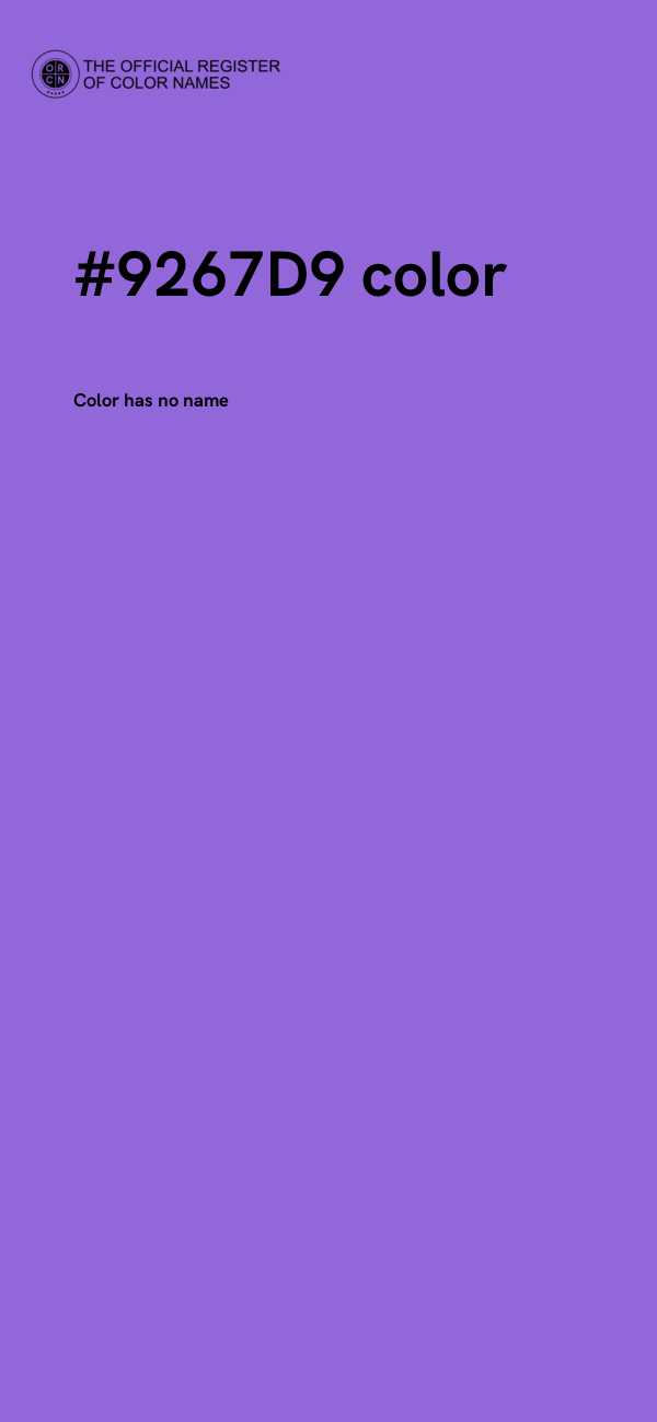 #9267D9 color image