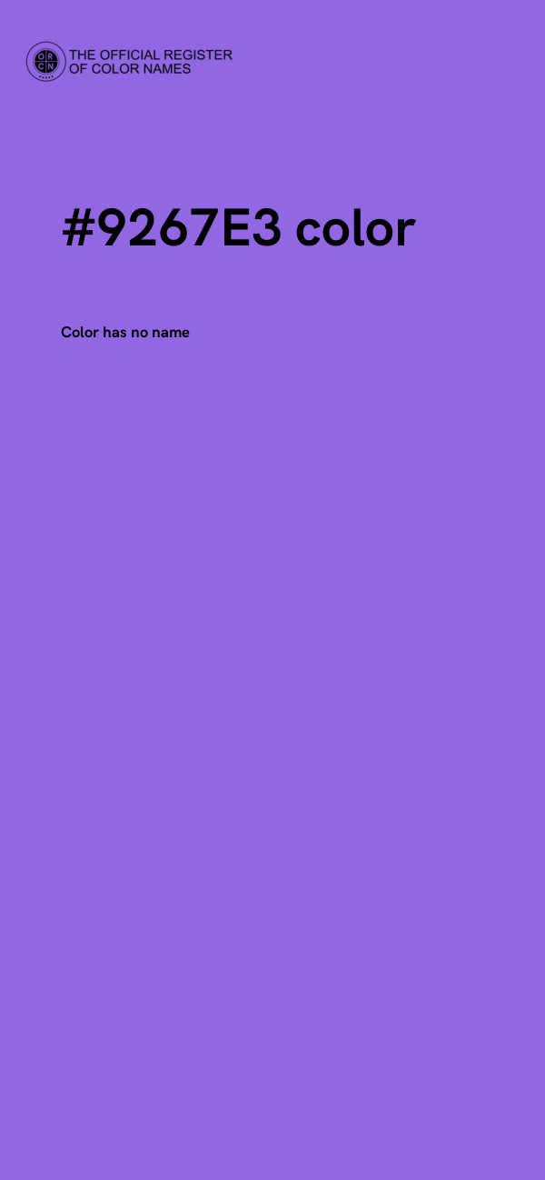 #9267E3 color image