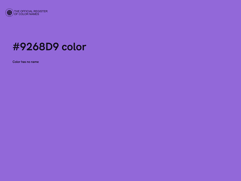 #9268D9 color image