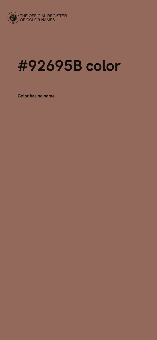 #92695B color image