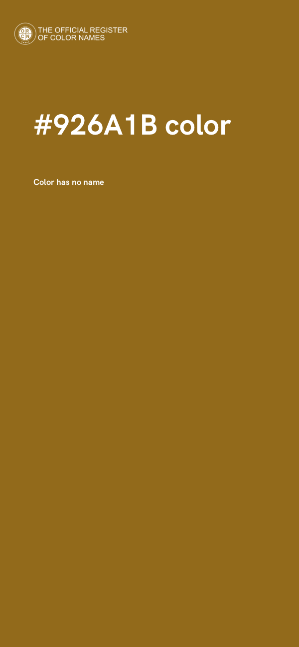 #926A1B color image