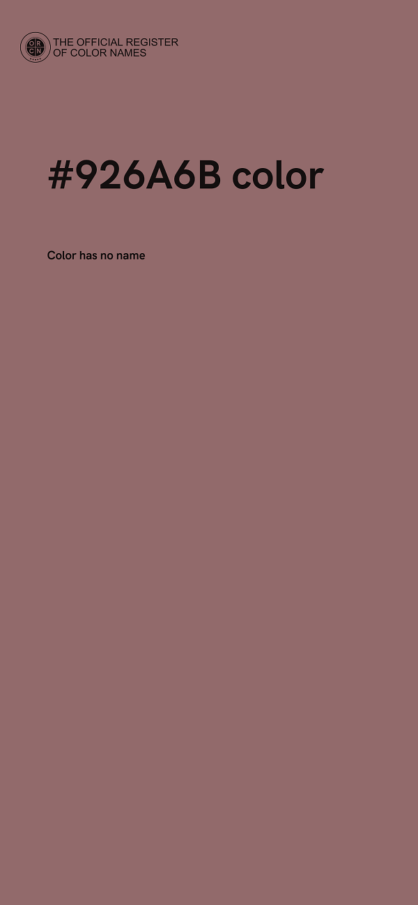 #926A6B color image