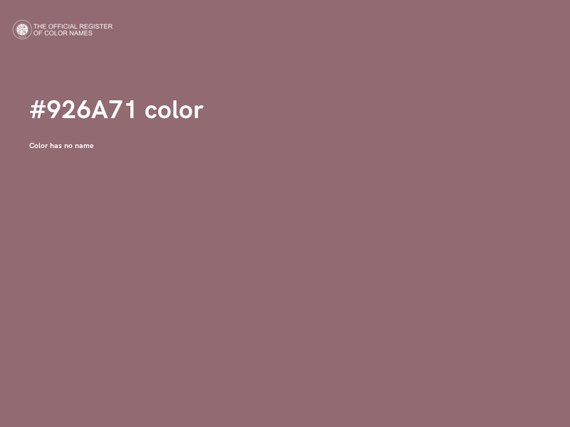 #926A71 color image