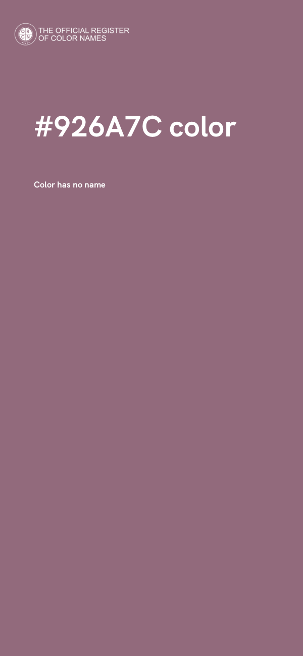 #926A7C color image