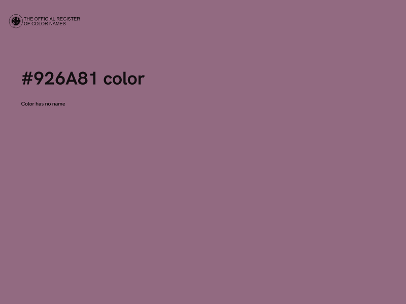 #926A81 color image