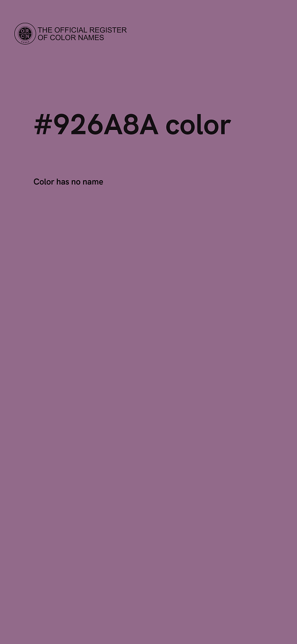 #926A8A color image