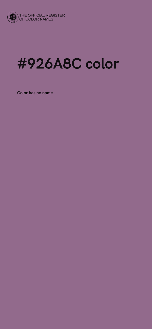 #926A8C color image