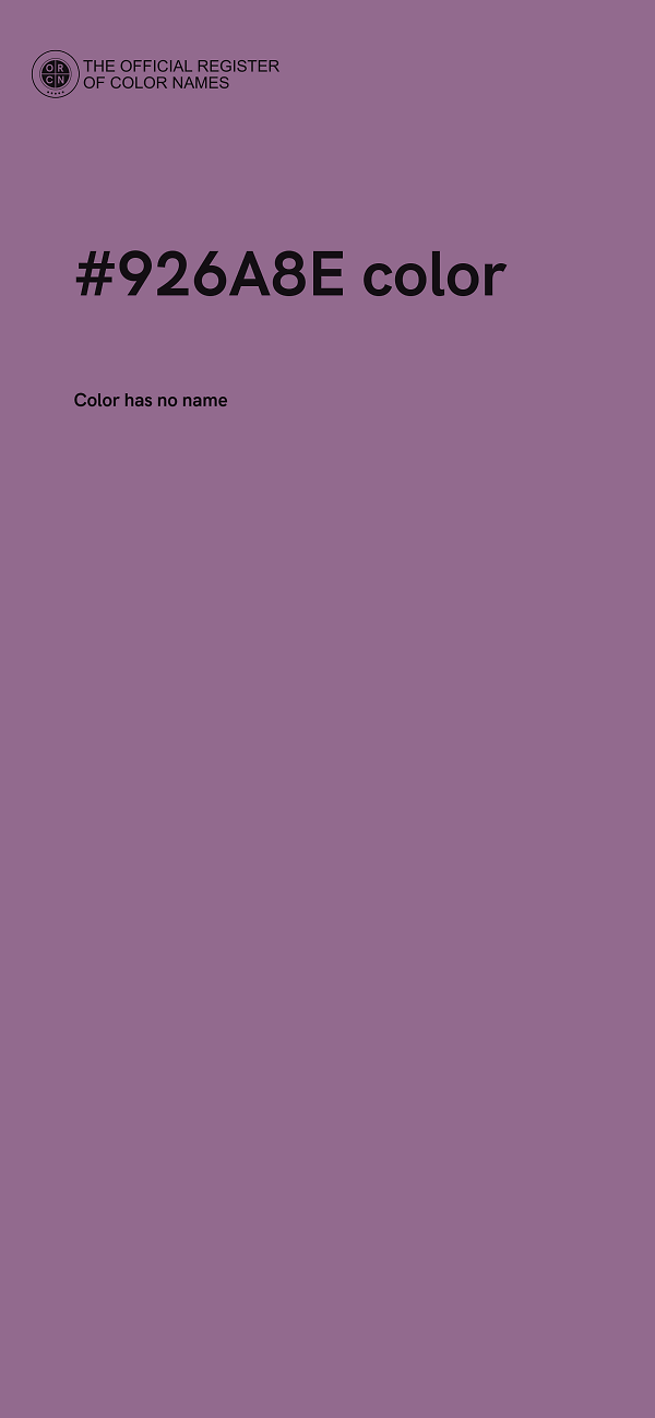 #926A8E color image
