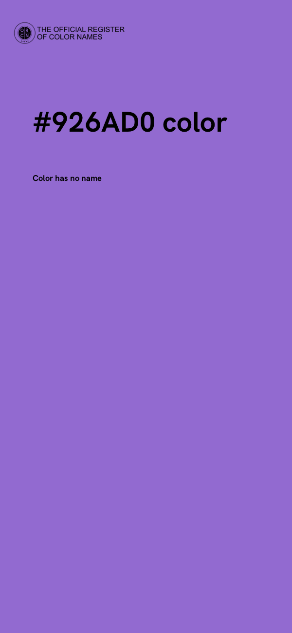 #926AD0 color image