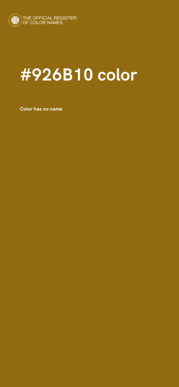 #926B10 color image