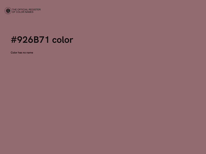 #926B71 color image