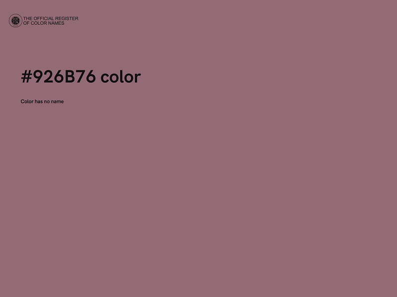 #926B76 color image