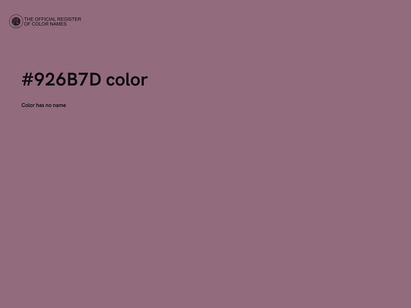 #926B7D color image