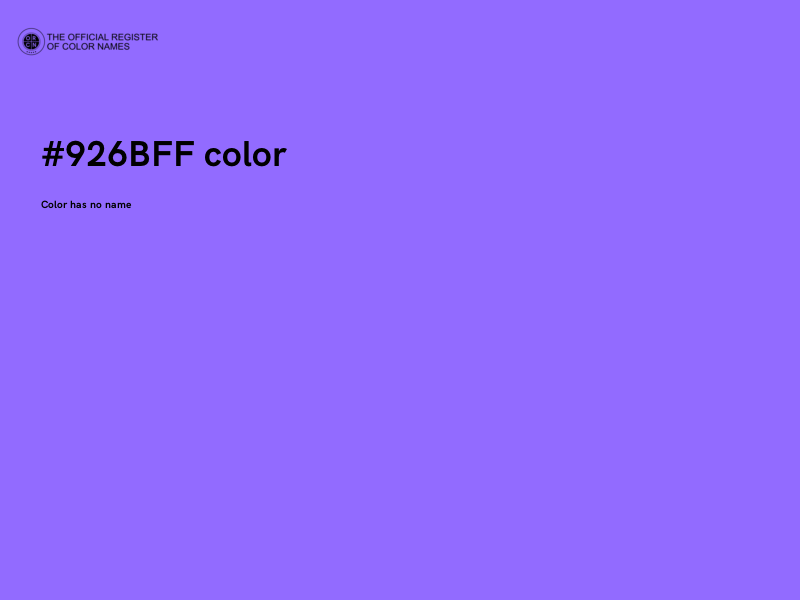 #926BFF color image