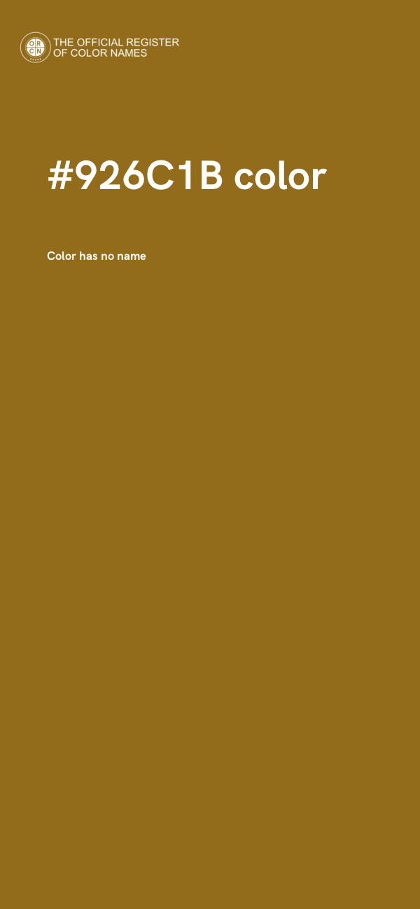 #926C1B color image