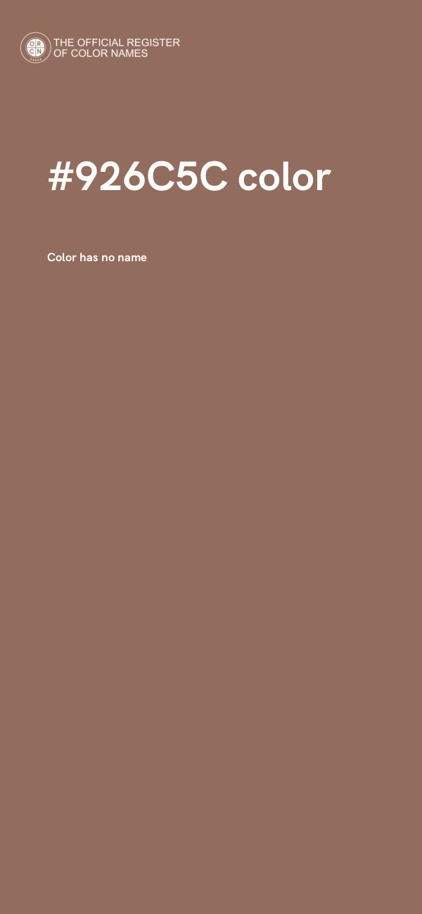 #926C5C color image