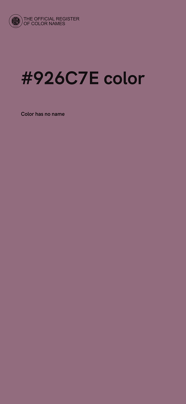 #926C7E color image