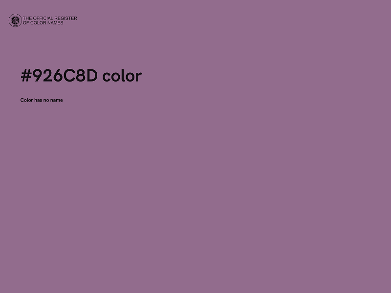 #926C8D color image