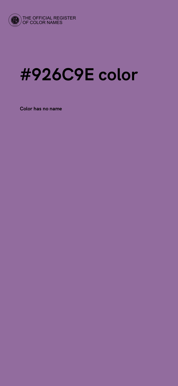 #926C9E color image