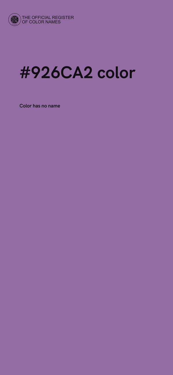 #926CA2 color image