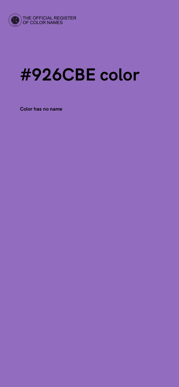 #926CBE color image