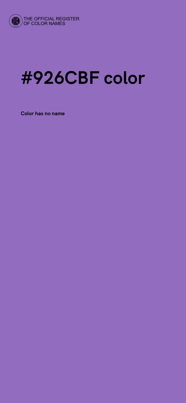 #926CBF color image