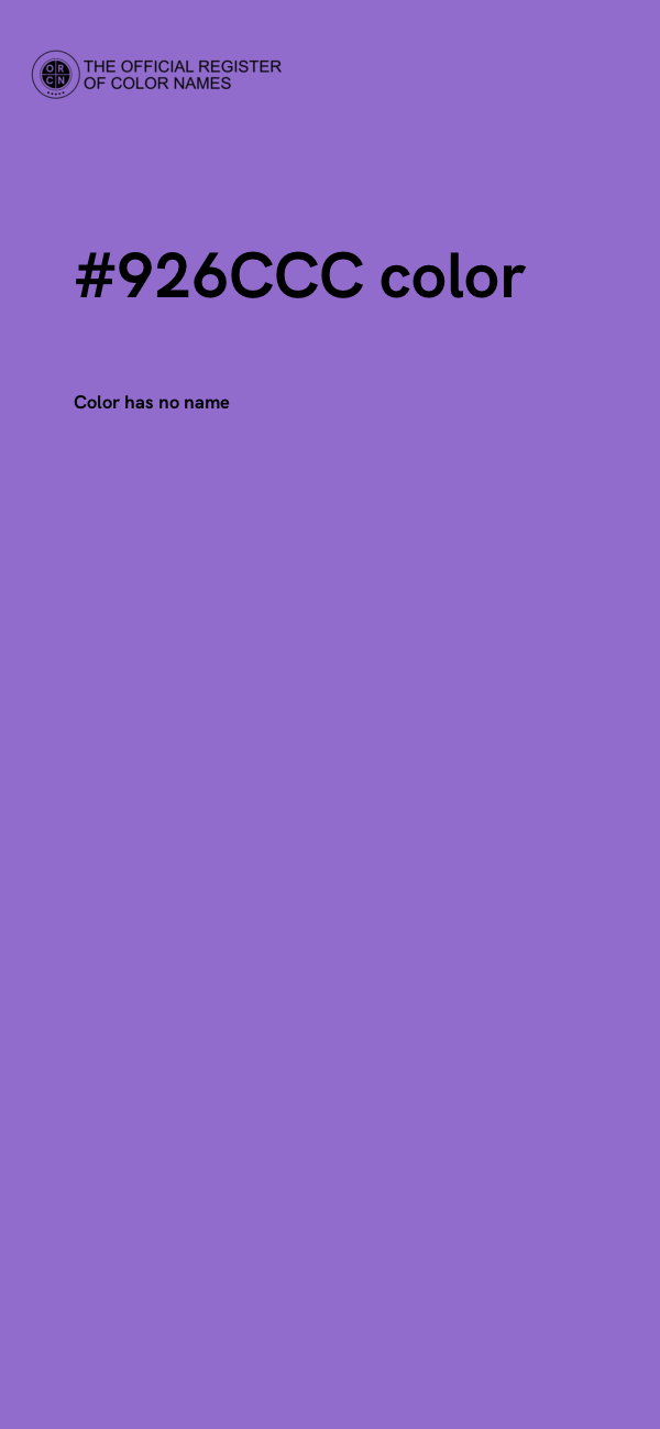 #926CCC color image