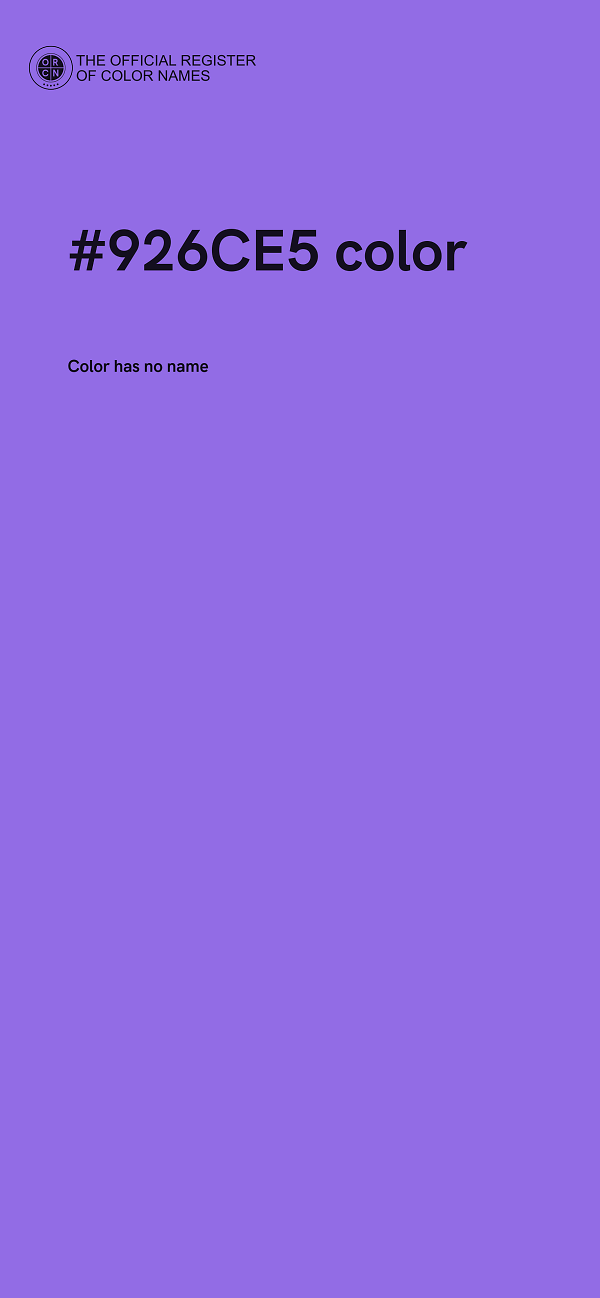 #926CE5 color image
